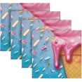 thumbnail image 5 of GZHJMY Ice Cream Cloth Napkins Set of 4,Reusable Washable Polyester Dinner Table Napkins for Kitchen,Dining,Restaurant,Party Decoration, 5 of 7