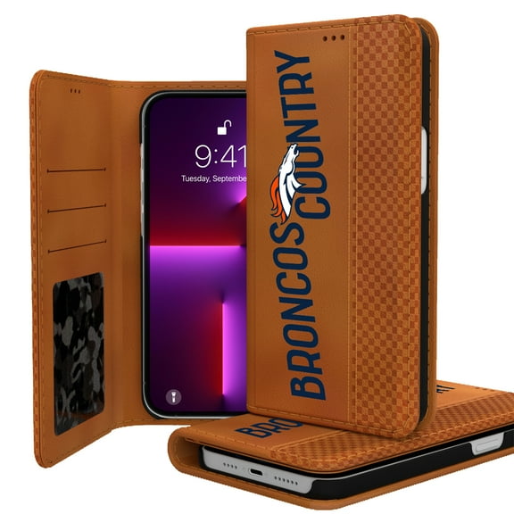Keyscaper Brown Denver Broncos iPhone Folio Case