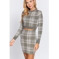 thumbnail image 4 of Check Jacquard Sweater Mini Skirt, 4 of 4