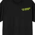 thumbnail image 3 of The Exorcist You Possess My Heart Crew Neck Short Sleeve Men's Black T-shirt-XS, 3 of 4