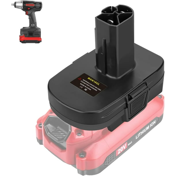 Adaptador de Batería para Craftsman 19.2v Herramientas Inalámbricas de Estilo Antiguo Compatible con Craftsman 20V V20 Nuevas Baterías de Litio de 20V (No Incluye Herramientas Eléctricas Ni Baterías)