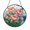 Acrylic 3.5 Inch, variant on Pink Wildflowers Blue Sky Cloud Stained Glass Suncatcher Round Window Decor Floral Nature Inspired Hanging Glass Art for Home Interior