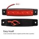 thumbnail image 2 of Kit de iluminación LED para navegación de barcos, 4 piezas, verde, rojo, alto brillo, 6 LED, luz de popa de proa de barco, impermeable, luz de estribor para puerto Adepaton SM-020, 2 of 6