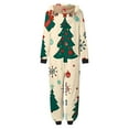 thumbnail image 5 of Odeerbi Christmas Onesie Pajamas for Family Holiday Sleep Jumpsuit Long Sleeve Family Christmas Pajamas Matching Sets Mom Printed Loungewear Jumpsuit Sleepwear Xmas PJs Set Red, 5 of 7