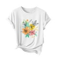 thumbnail image 2 of Floruhand Women's T Shirts Short Sleeve Tees Printed Graphic Loose Summer Tops for Womens Dressy Casual Cute Tops, 2 of 4