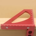 thumbnail image 5 of Triangular Ruler Red Triangular Ruler High Aluminum Alloy Triangular Ruler Layout Measuring Tool for Eng, 5 of 8