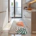 thumbnail image 4 of Orange Boho Geometric and Plant Pattern Kitchen Rug Mat,Kitchen Runner Rugs Non Skid Washable,Decorative Kitchen Floor Mats for Kitchen,Sink,Laundry,17"x47.2", 4 of 7