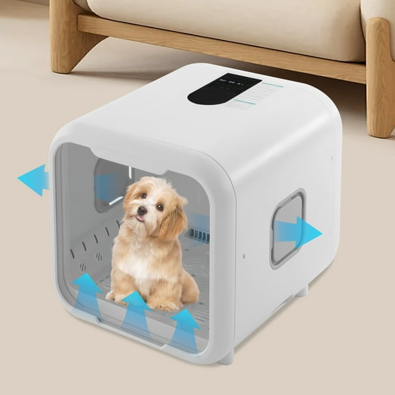 Automatic Pet Dryer Box for Cats and Small Dogs,Ultra Quiet Dog Hair Dryer 71L Capacity with Smart Temperature Control and 360 Drying