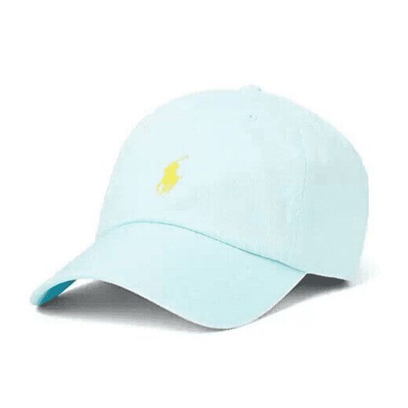 New Polo Ralph Lauren Cotton Chino Ball Cap OS Island Aqua, One Size