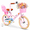 14" Pink, variant on QWAYQ Kids Bike for 3-5 Years Old, 14" Children Bicycle with Training Wheels, Doll Seat and Basket, Girl's Bikes with Handbrake, Pink