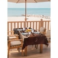 thumbnail image 2 of 60x84 Inch Outdoor Tablecloth with Umbrella Hole Zipper Rectangle Coffee Beans Rectangular Tablecloths Outside Waterproof Dark Brown Falling Cafe Bean Sacks Modern Patio Table Cover for Picnic Party, 2 of 8