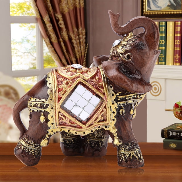 Elephant Statue,Lucky Feng Shui Wood Feng Shui Elephant Feng Shui Elephant Statue Rugged and Tough