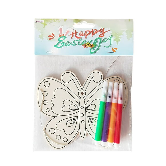 Toddler Arts And Crafts Kids Arts And Crafts Ages 4-8 Boys Easter Arts And Crafts for Kids Ages 2-4 Kids Arts And Crafts Ages 2-5 Easter Diy Crafts for Adults Book Easter DIY Wooden Drawing Board Kids