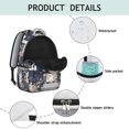 thumbnail image 4 of Pioneer Flower Backpack for School,Cute School Bag,Schoolbag with Adjustable Shoulder Straps & Padded Back,15.3"x11"x7.1".﻿, 4 of 6