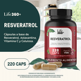 thumbnail image 4 of Suplemento alimenticio LIFE 360+ Res-V Resveratrol 220 Cápsulas, 4 of 7