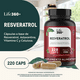 thumbnail image 4 of Suplemento alimenticio LIFE 360+ Res-V Resveratrol 220 Cápsulas, 4 of 7