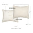 thumbnail image 4 of VHC Brands Burlap Star Pillow Sham Cover Standard Size 100% Cotton Farmhouse Bedding in Antique Off-White 21x27, 4 of 7