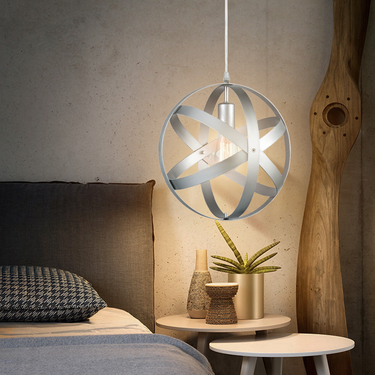 GDNS Modern Crystals Chandeliers,Ceiling Lights Fixtures,Pendant Lighting for Living Room Bedroom Restaurant Porch Dining Room,One Rings One ring,Dia 30cm