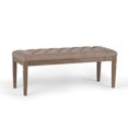 thumbnail image 1 of Simpli Home Waverly Tufted Living Room Bench in Fawn Brown, 1 of 6