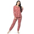 thumbnail image 2 of Fruit of The Loom Women's Boyfriend Top & Jogger Pajama Sleep Set, Sizes S-4X, 2 of 11