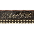 thumbnail image 2 of Coulter, Cynthia 18x10 Black Ornate Wood Framed with Double Matting Museum Art Print Titled - Le Cafe Sign II, 2 of 4