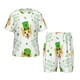 thumbnail image 1 of Balery happy dog. St. Patricks Day Conjunto de Pijama Infantil de Manga Corta con Estampado – Ropa de Dormir de Algodón Suave-Large, 1 of 6