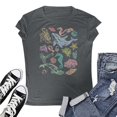 thumbnail image 4 of Tops For Women T-Shirts Oversized Loose Short Sleeve Graphic Summer Loose Fit Fashion Clothing, 4 of 4