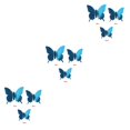 thumbnail image 4 of Billuyoard Pegatinas de insectos Calcomanías de espejo decorativas Pegatinas de pared 3D de plástico para oficina en casa, azul, 48 piezas Type1 NO1, 4 of 6