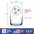 thumbnail image 4 of Bevvee Beer Can Pint Glass 16 oz Tennessee Flag TN Enthusiast Gifts Beer Glasses, 4 of 4