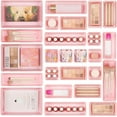 thumbnail image 1 of Vtopmart 25 Pack Plastic Drawer Organizers Pink, 1 of 7