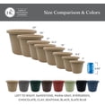 thumbnail image 3 of The HC Companies 14 Inch Round Classic Planter, Plastic Plant Pot, Black, 3 of 5