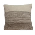 thumbnail image 1 of Parkland Collection PILB11064P Camden Tan & Beige Square Transitional Pillow Cover with Poly Insert - 20 x 20 x 7 in., 1 of 3