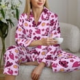 thumbnail image 5 of KLL Retro Cowgirl Print Women's Long Sleeve Pajamas with Pants Sleepwear Loungewear 2 Set-XX-Large, 5 of 7