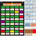 thumbnail image 6 of 253 Pcs Student Behavior Pocket Chart for Classroom Behavior Management Resources Track Reward Bulletin Board Customizable Class Jobs for Home Preschool Daycare Back to School Teacher Supplies, 6 of 10