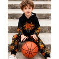 thumbnail image 6 of Lanbubble Toddler Boys 2-Piece Outfit 3D Print Long Sleeve Sweatshirt Hoodie and Jogger Pants Set for Ages 2-6T, Casual Matching Clothes, 6 of 8