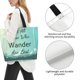 thumbnail image 3 of Balery Not All Those Who Wander Are Lost1 Bolsa Tote Estilo Estético con Cremalleras, Bolsa de Hombro, Bolsa de Compras Grande y Plegable, 3 of 8