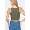 thumbnail image 4 of Halter Neck Crop Top Olive Green ' M, 4 of 5