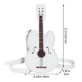 thumbnail image 3 of Jiibva Women Violin Shape Crossbody Bag PU Leather Shoulder Bag Casual Messenger Bag Fashion Handbag, 3 of 7