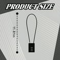 thumbnail image 2 of MELIVO Bike Lock,11.81" Bike Lock Combination,Cable Bicycle Lock Cable Lock,Black, 2 of 7