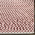 thumbnail image 3 of SAFAVIEH Montauk Nazca Geometric Cotton Runner Rug, Ivory/Red, 2'3" x 12', 3 of 8