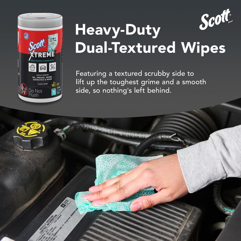 Scott Xtreme Cleaning Wipes, 75 Sheets photo 3