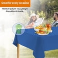 thumbnail image 4 of Party Dimensions 41222 54 inch x 108 inch Blue Rectangular Plastic Tablecover - 48 Per Case, 4 of 5