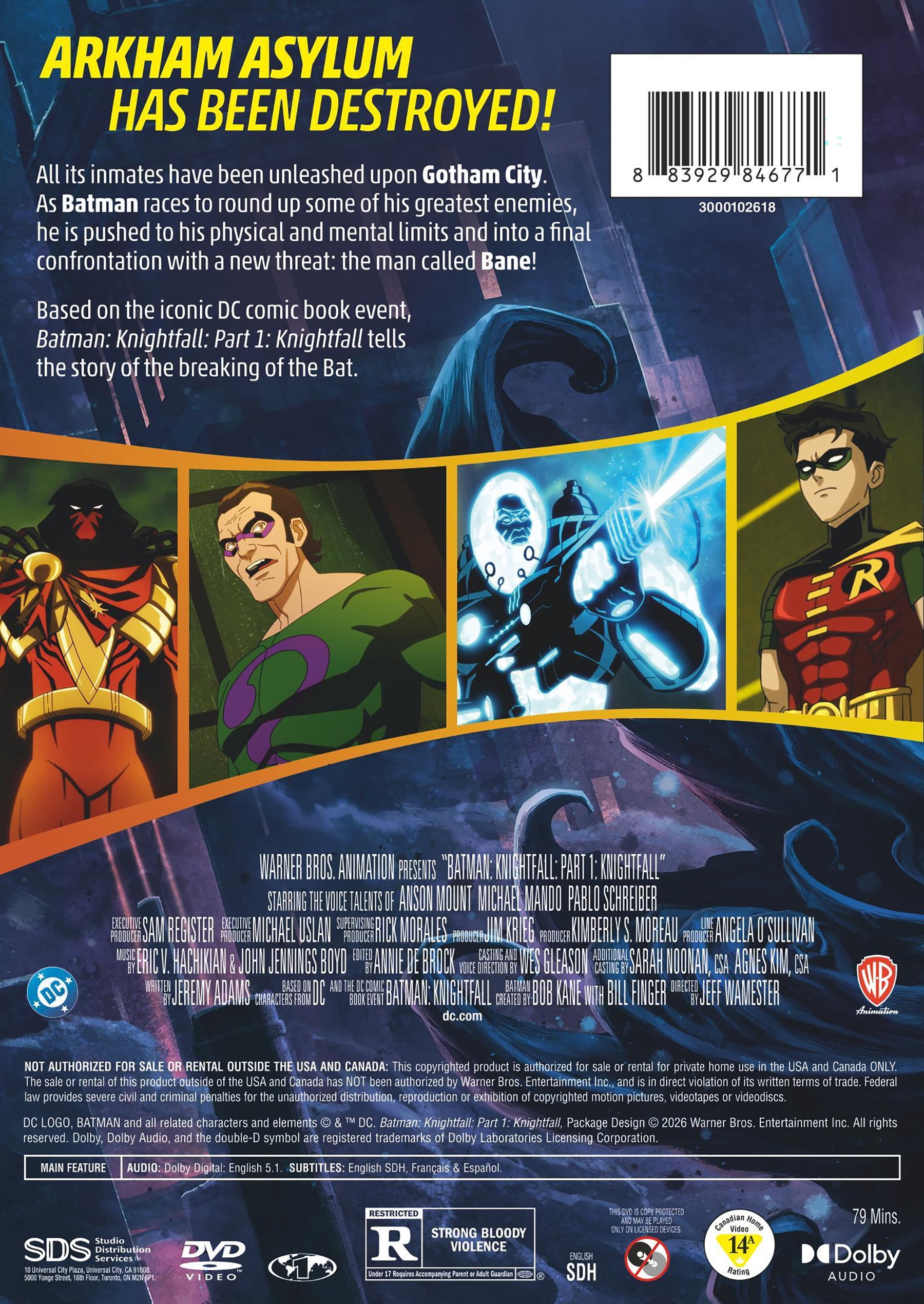 Batman: Knightfall – Part 1: Knightfall (DVD), Action, Warner Bros.