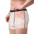 thumbnail image 2 of Uemuo Pink Marble Pattern Men's Boxer Briefs,Trunk Anti-Chafing,Comfortable, Durable, and Stylish Underwear-X-Large, 2 of 9