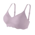 thumbnail image 6 of Supportive Wireless Bra - Full Coverage Non-Padded Bralette, Comfortable Everyday Wear | Hontri | Comfort Bra for Women Wireless Bras for Women Full Coverage (Purple | XL), 6 of 6