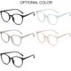 thumbnail image 3 of Gafas con bloqueo de luz azul, elegantes, retro y de gran tamaño para trabajar, jugar, mirar televisión o leer., 3 of 3