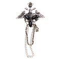 thumbnail image 1 of Negro gótico punk acrílico ángel broche de de imitación cadena borla broche broche de pecho Pin, 1 of 6