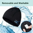 thumbnail image 2 of MAMOWEAR Bluetooth Beanie Hat, Unisex Beanies Cap Wireless Music Caps Unique Christmas Tech Gifts for Men Women Teen Boys Girls, 2 of 6