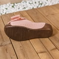 thumbnail image 5 of Slides for Women Suede Bowknot Open Toe Orthopedic Sandals Antislip Platform Summer Slip on Slippers Dress Beach Shoes Pink Size 10, 5 of 9