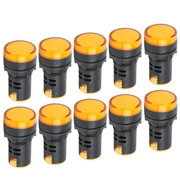 Luz de señal LED, 10PCS AD16‑22DS LED amarillo Lámpara indicadora LED Lámpara de indicación de señal Altamente versátil